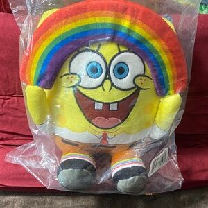 SpongeBob SquarePants Rainbow Plush with Yellow and Blue